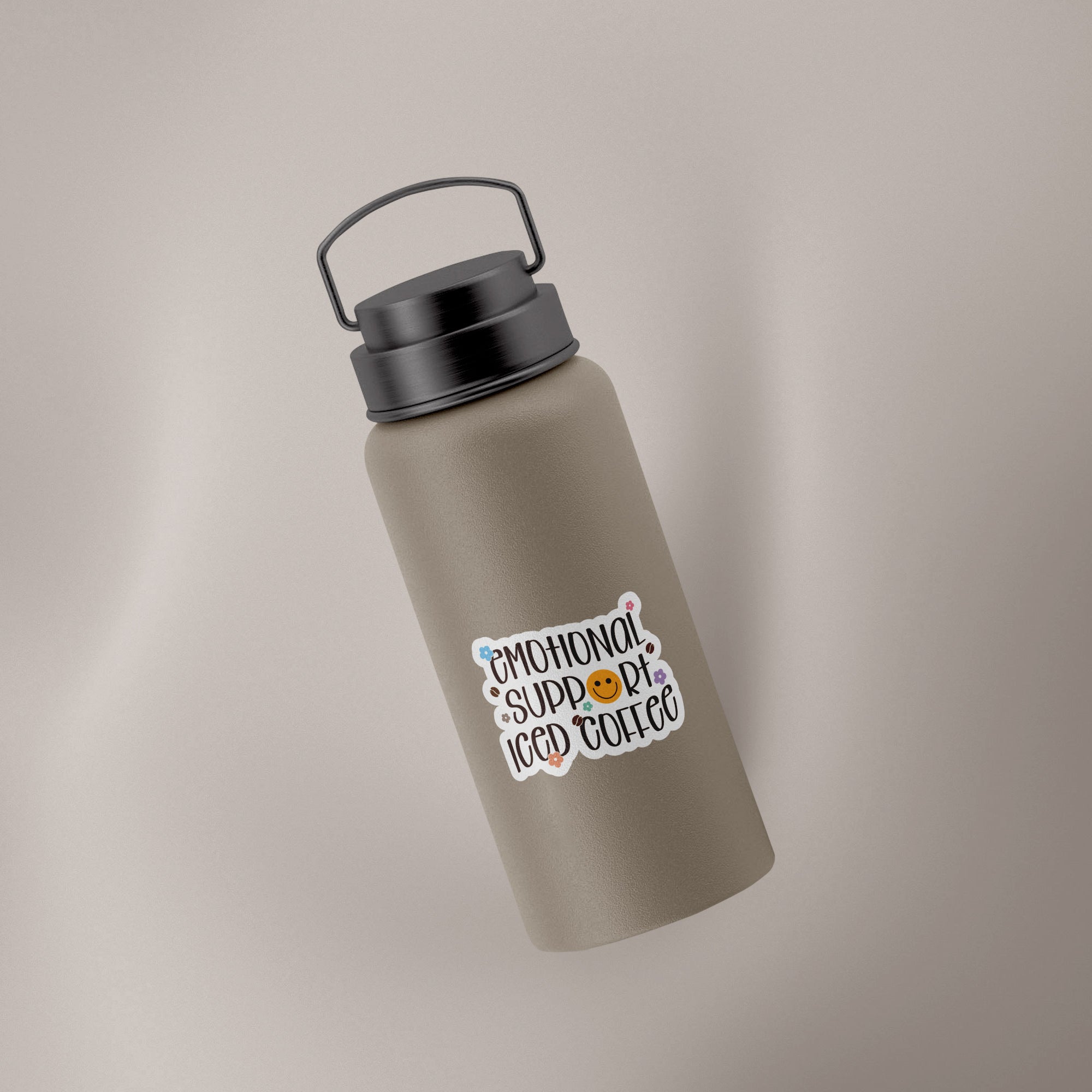 Emotional Support Iced Coffee Decal