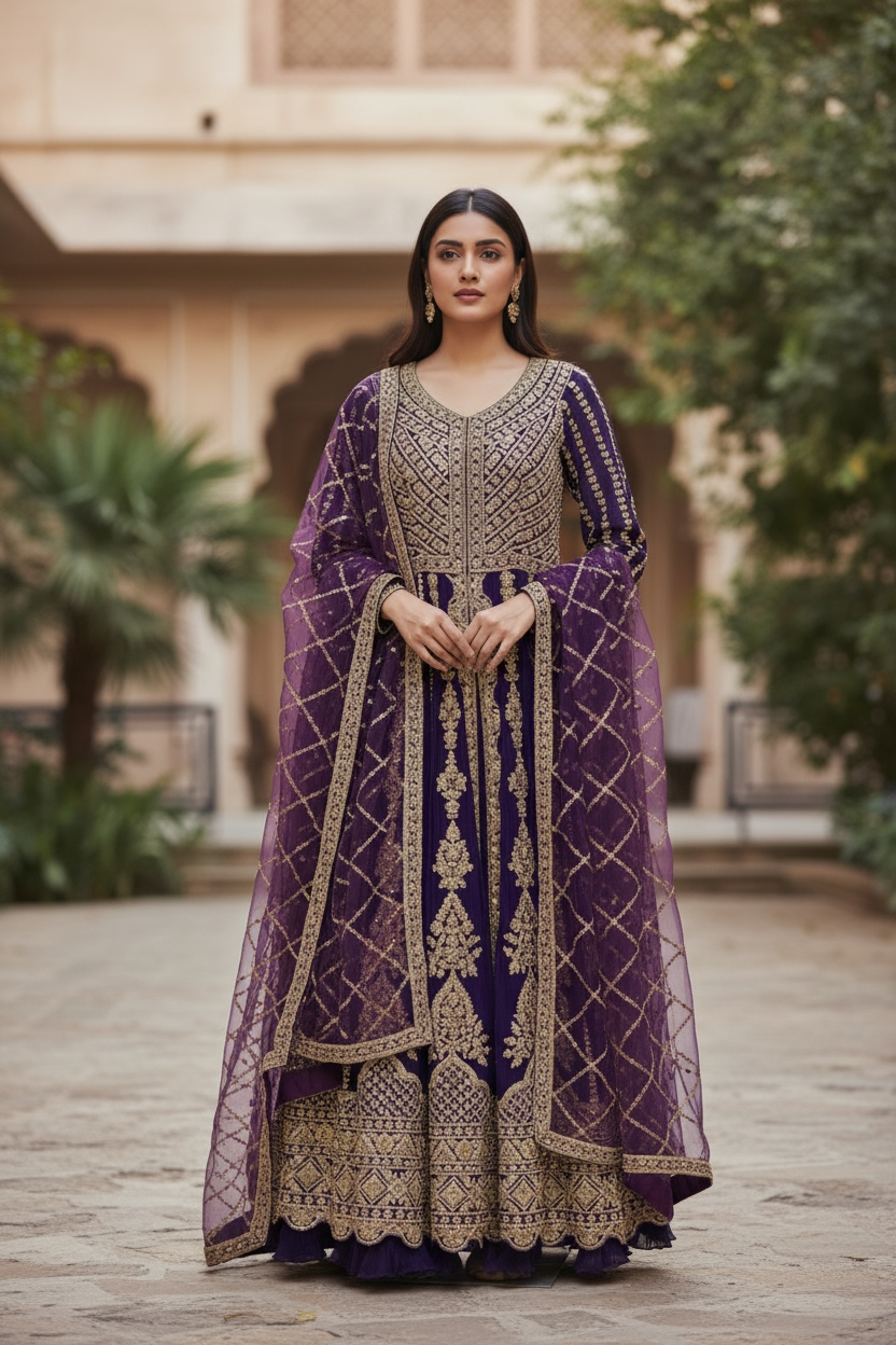 Wedding collection: Mirza: heavy party wear Anarkali dresses
