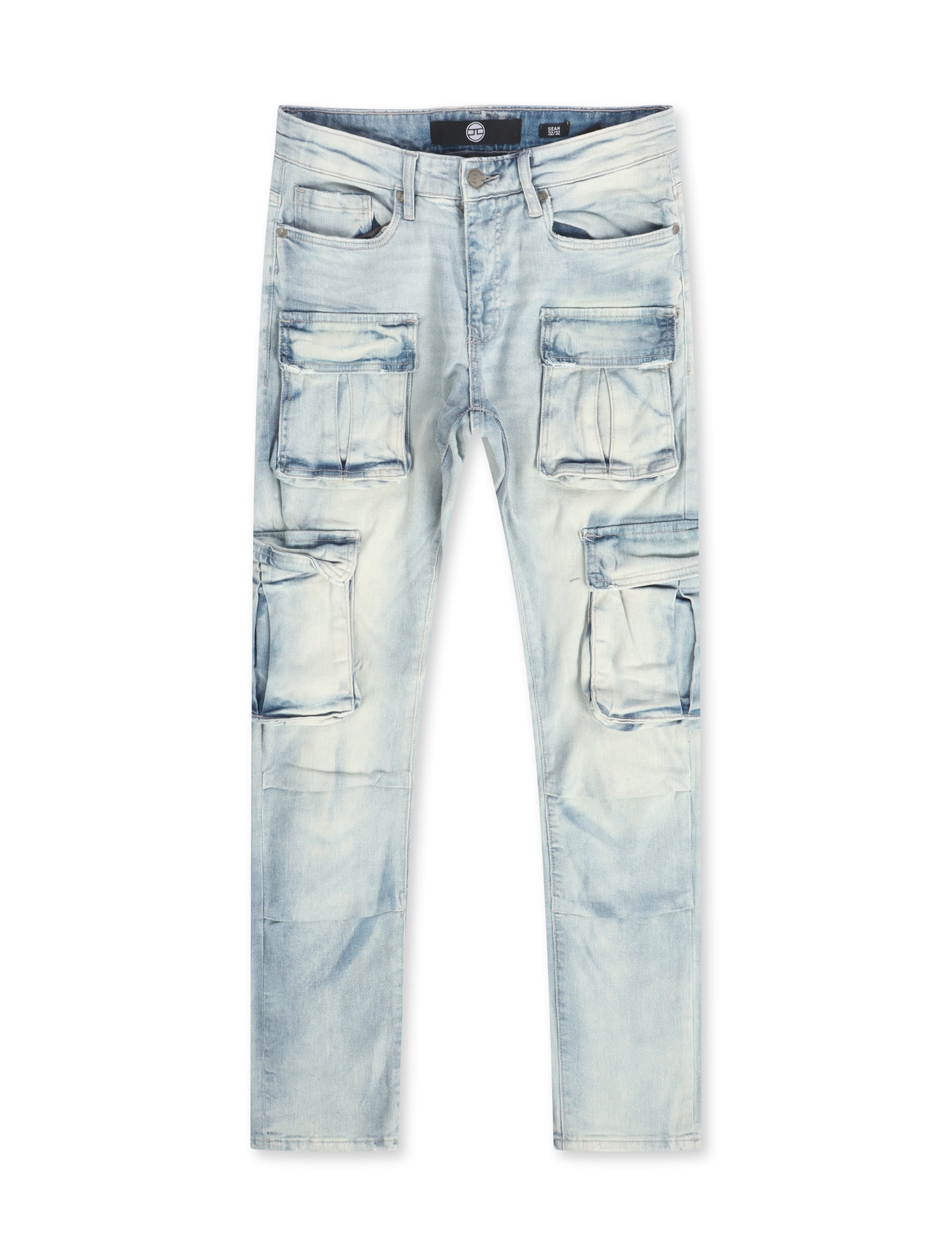 Jordan Craig Sean Cargo Jeans - Iced White