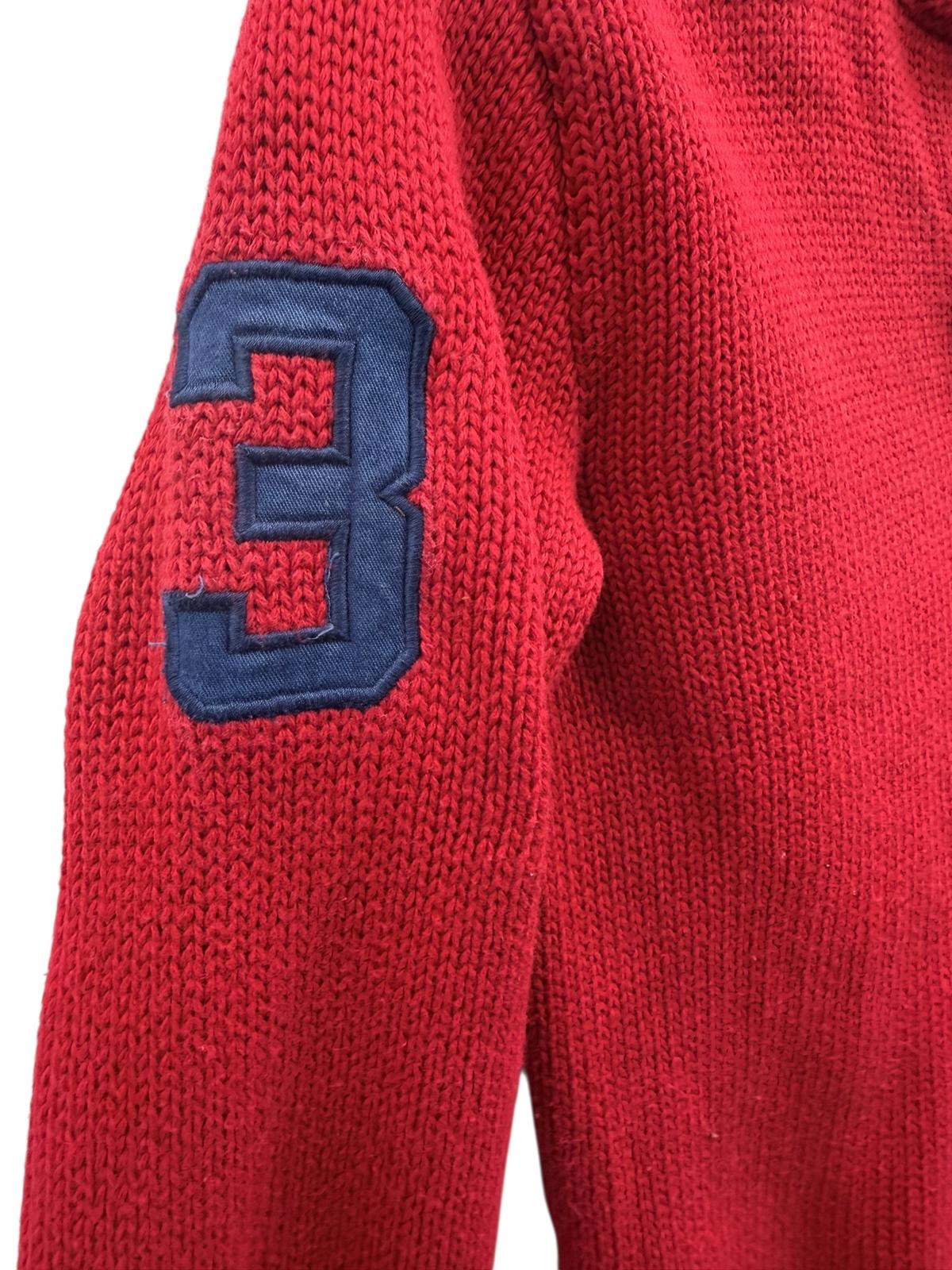 Polo Ralph Lauren Boys Red Quarter-Zip Sweater Size 6