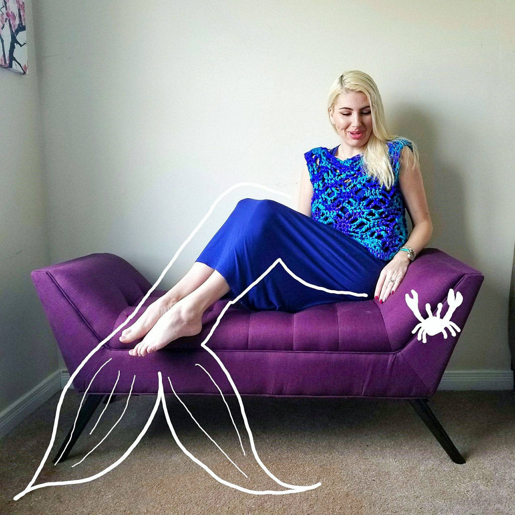 Mermaid Splash Crochet Summer Top Pattern