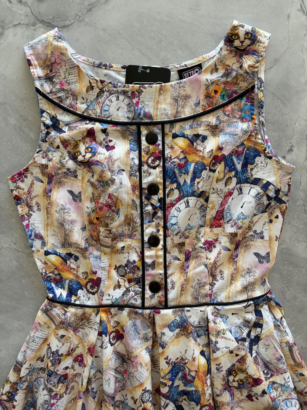 Elizabeth Dress in Wonderland - Medium only, 1 left!