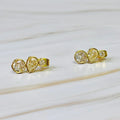 Mix Shape Bezel Shine Earrings
