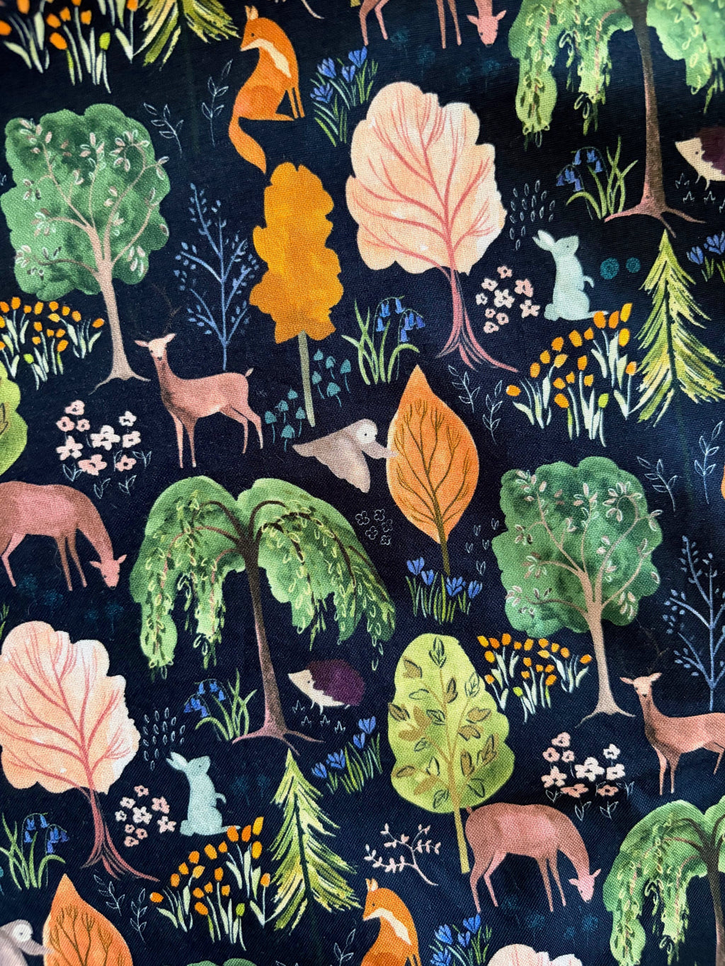 Woodland Midi Dress in Navy
