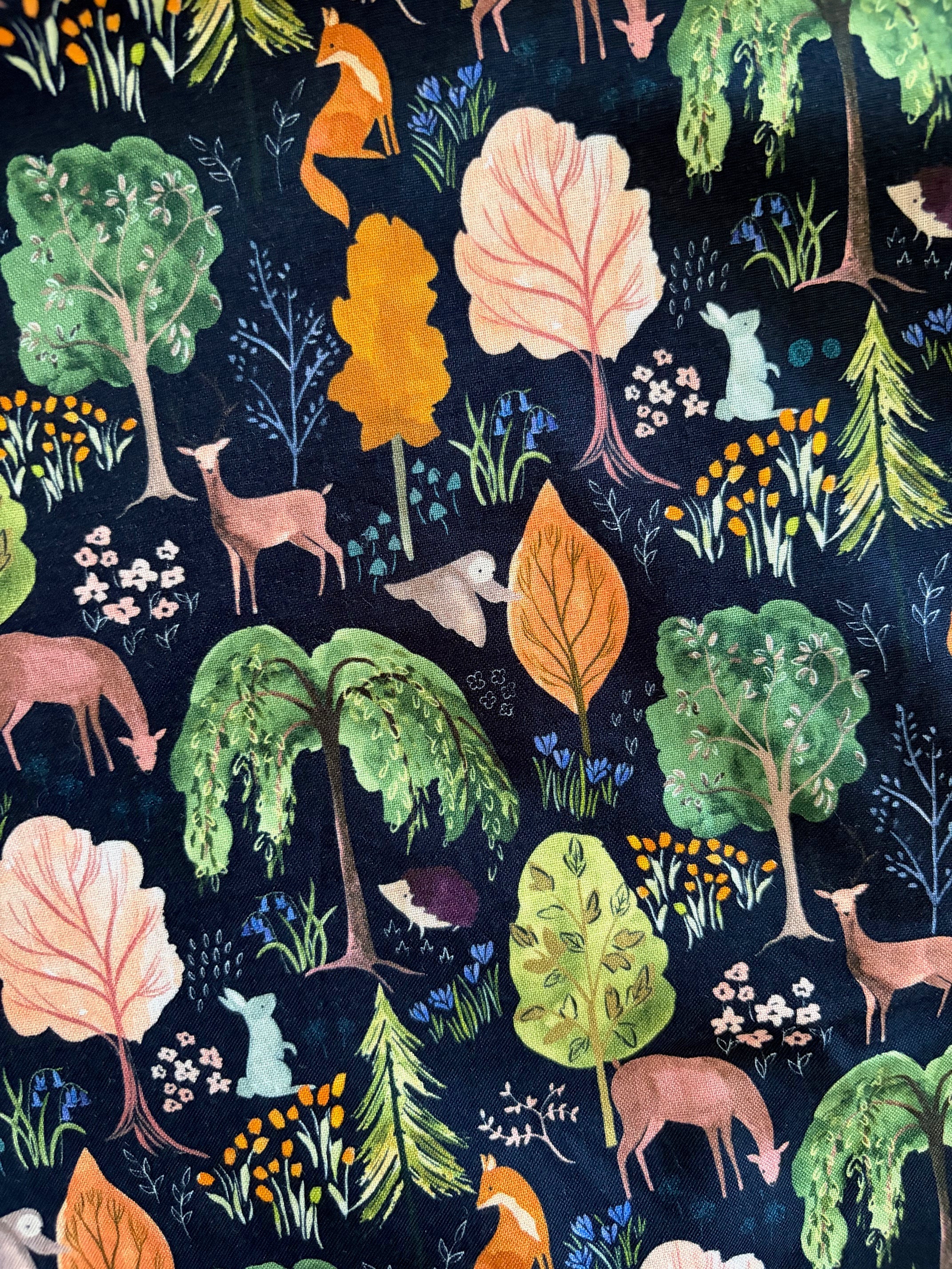Woodland Midi Dress in Navy