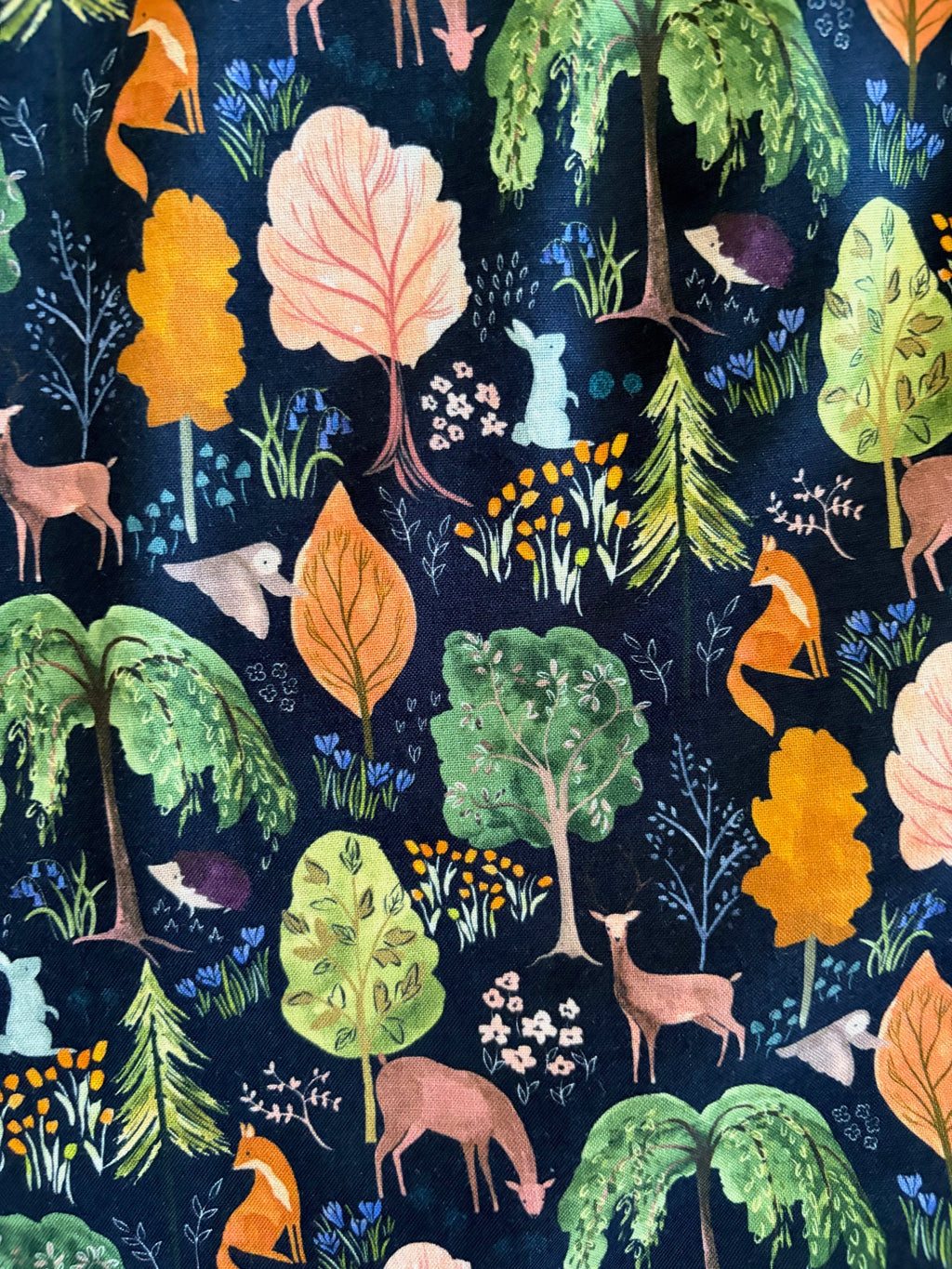 Woodland Vintage Dress in Navy