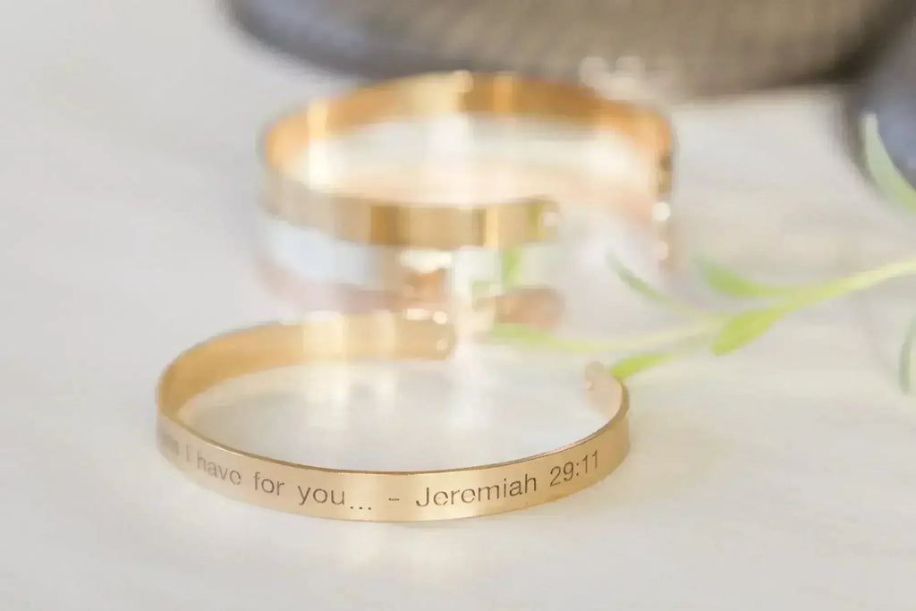 For I Know the Plans I Have For You Bracelet, Engraved Religious Bible