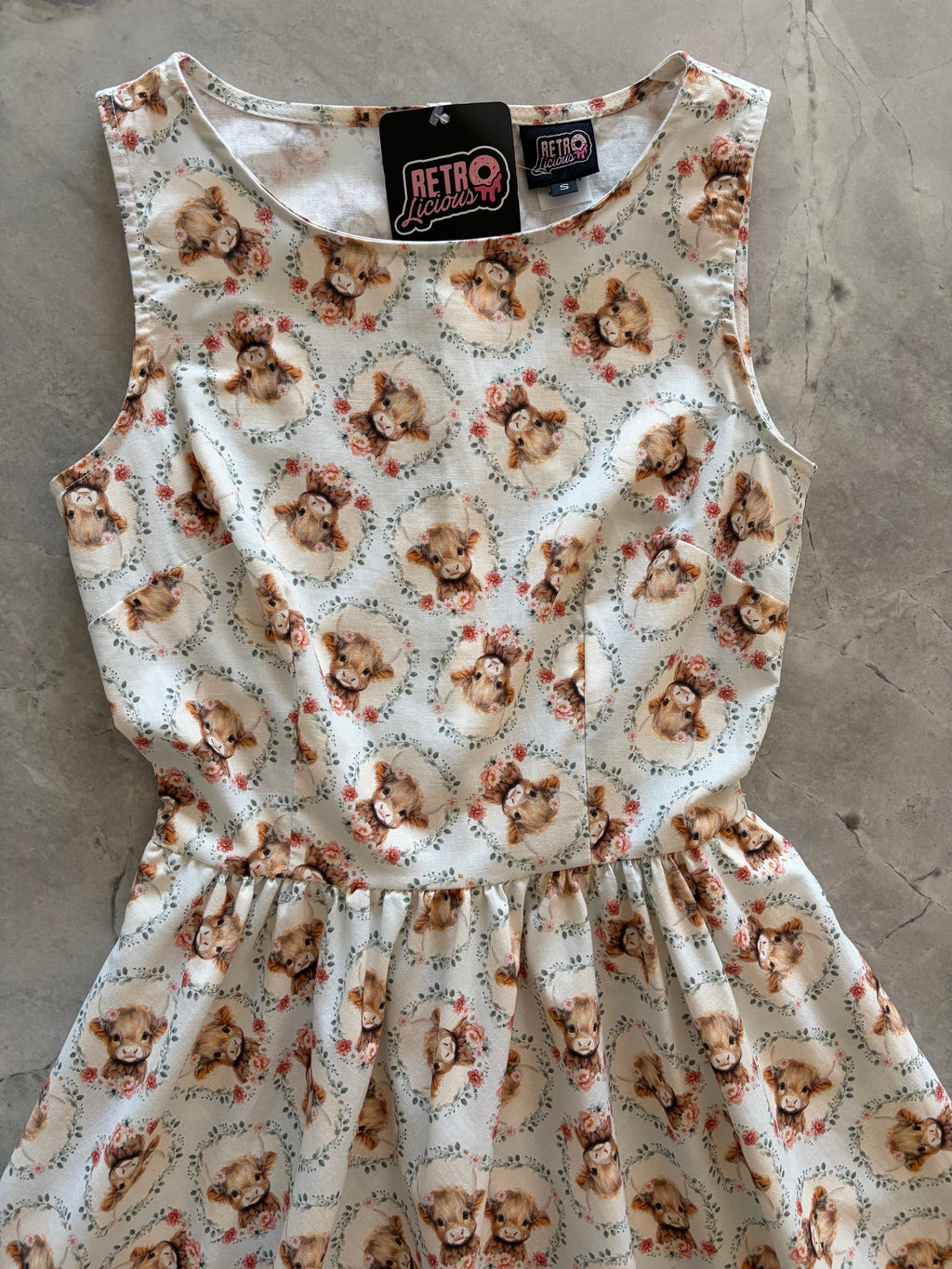 Till the Cows Come Home Vintage Dress