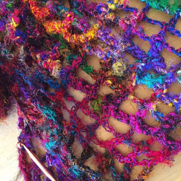QuadraMesh Easy Crochet Shawl Kit