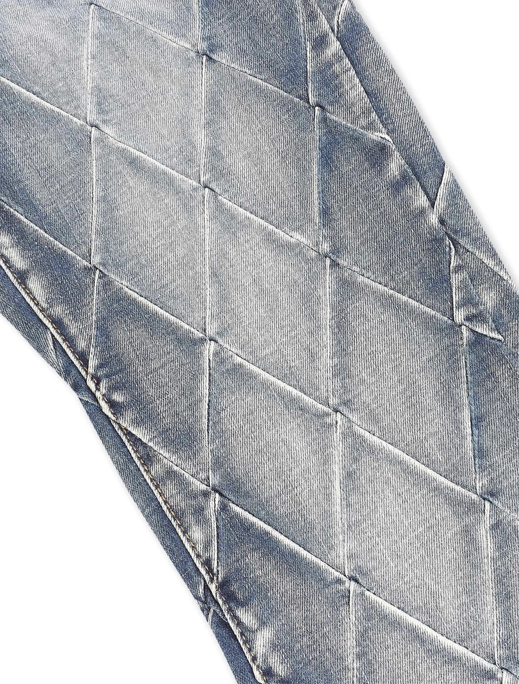 Valabasas Tire Stacked Jeans - Blue Washed