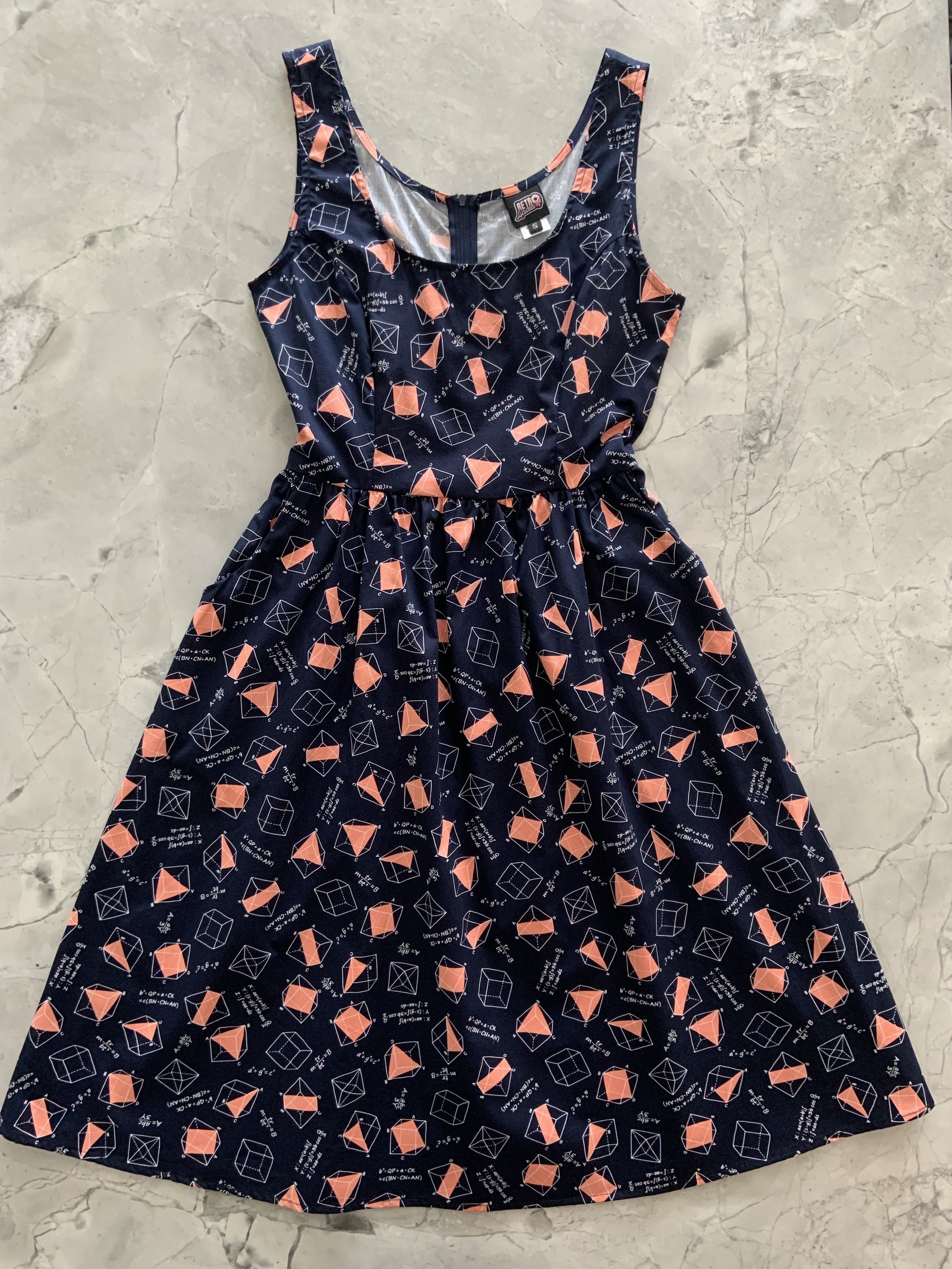 Math Fit & Flare  Dress - XS only, 1 left!