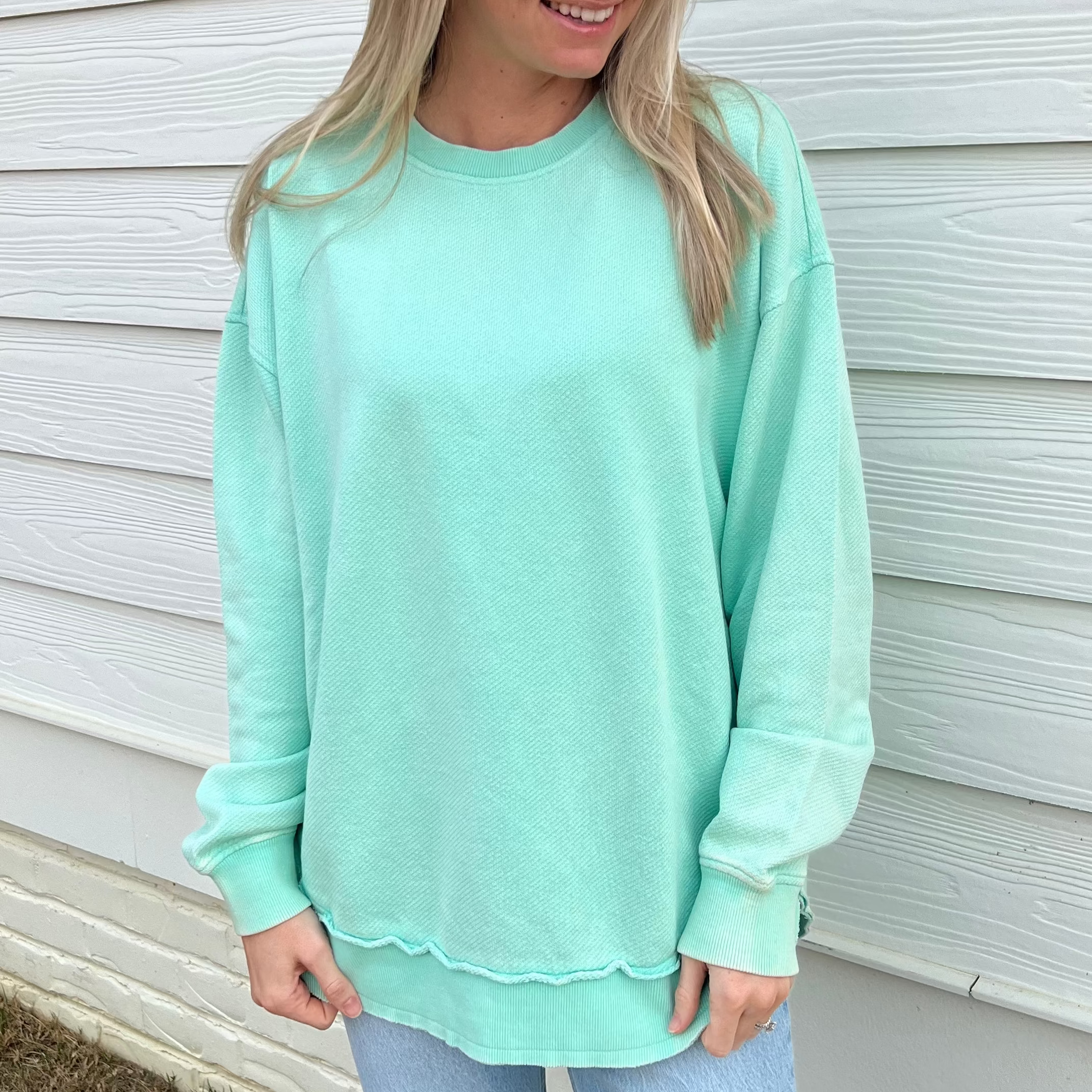 Beach Glass Oversized Terry Poncho
