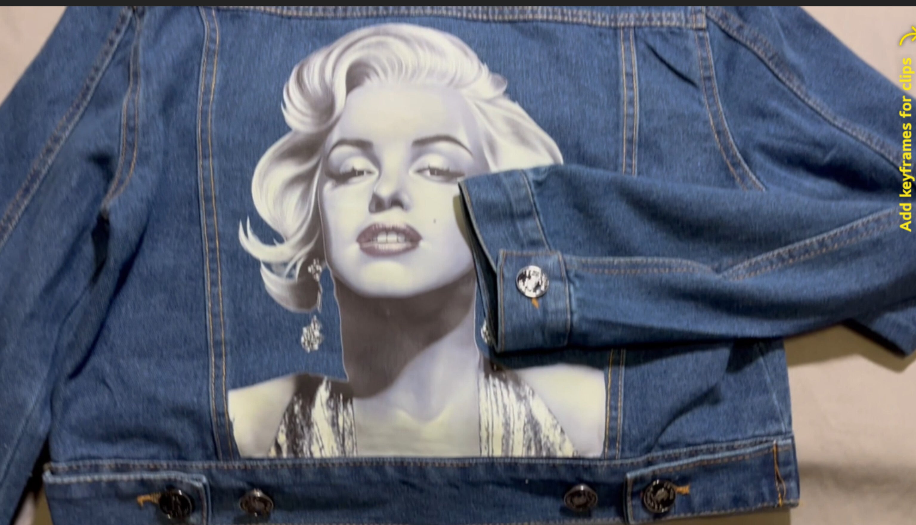 DON JOHN Jean Jacket Marilyn Monroe Women's