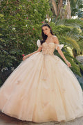 Juliet JT1448J Off the Shoulder A-Line Poofy Quinceanera Ball Gown