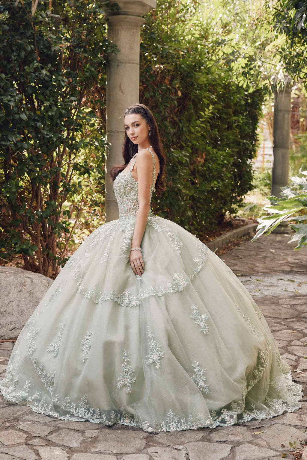 Juliet JT1450J Poofy Sweetheart Corset Boned Quinceanera Ball Gown