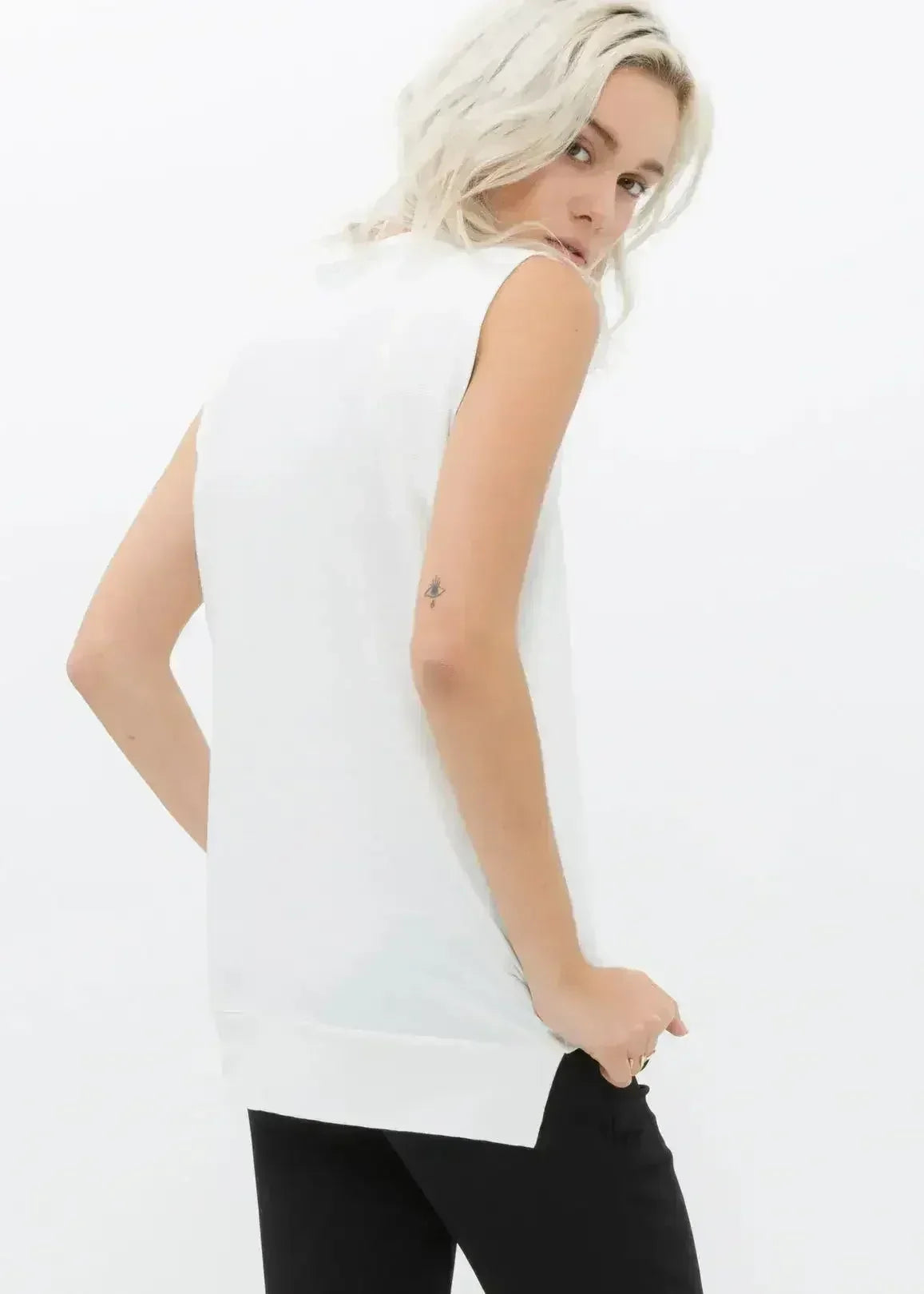 Women's Rib Contrast Muscle Tank Top