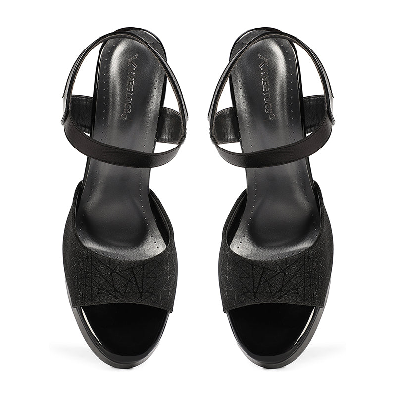 Campbell - Black Block Heels