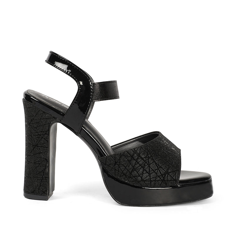 Campbell - Black Block Heels