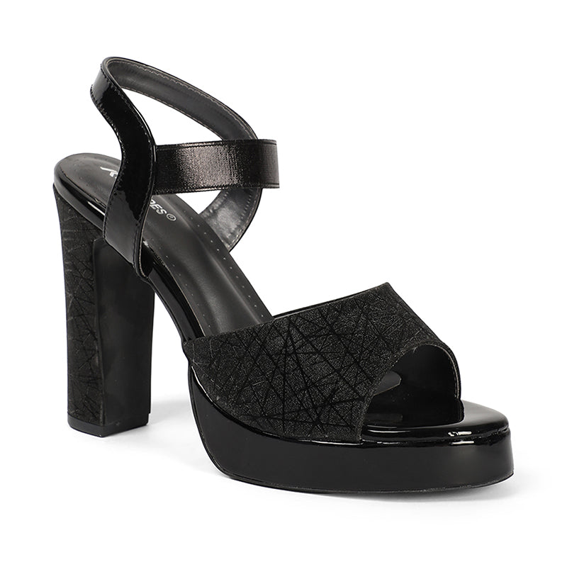 Campbell - Black Block Heels