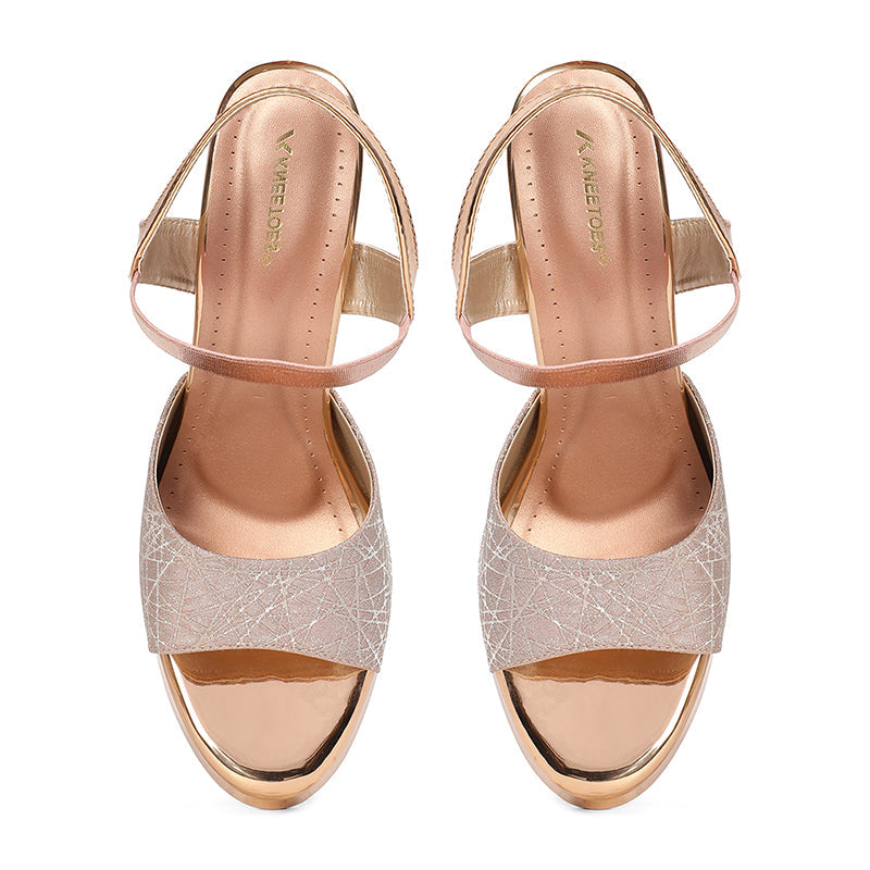 Campbell - Rose Gold Block Heels