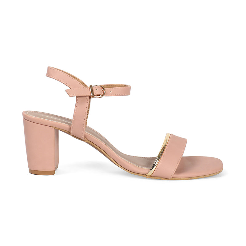 Mila - Pink Block Heels