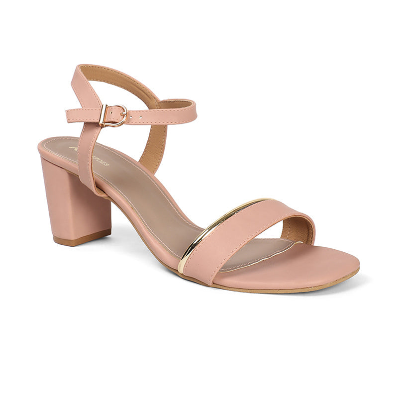 Mila - Pink Block Heels