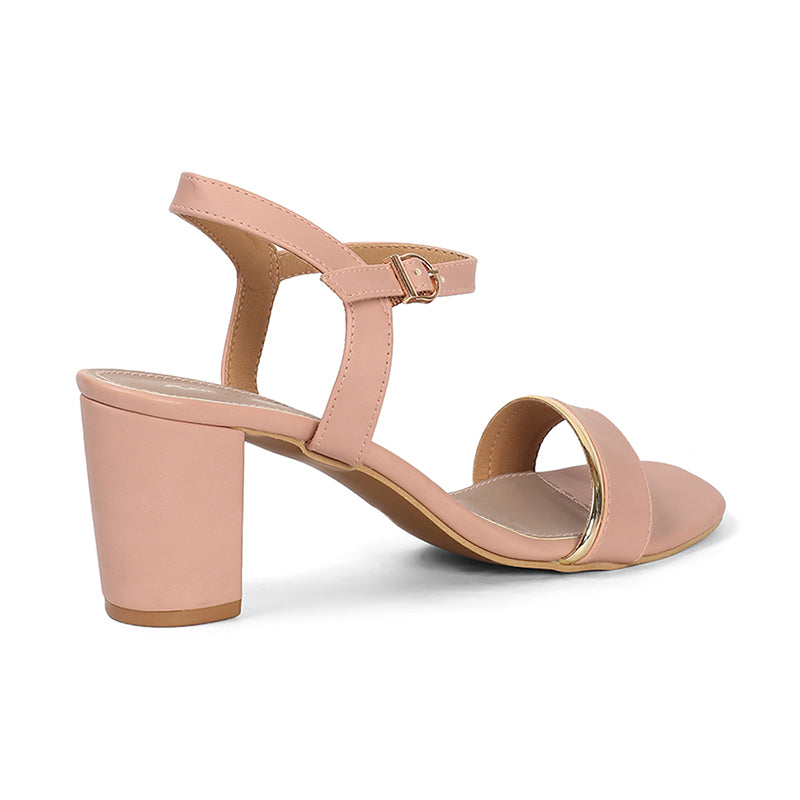 Mila - Pink Block Heels