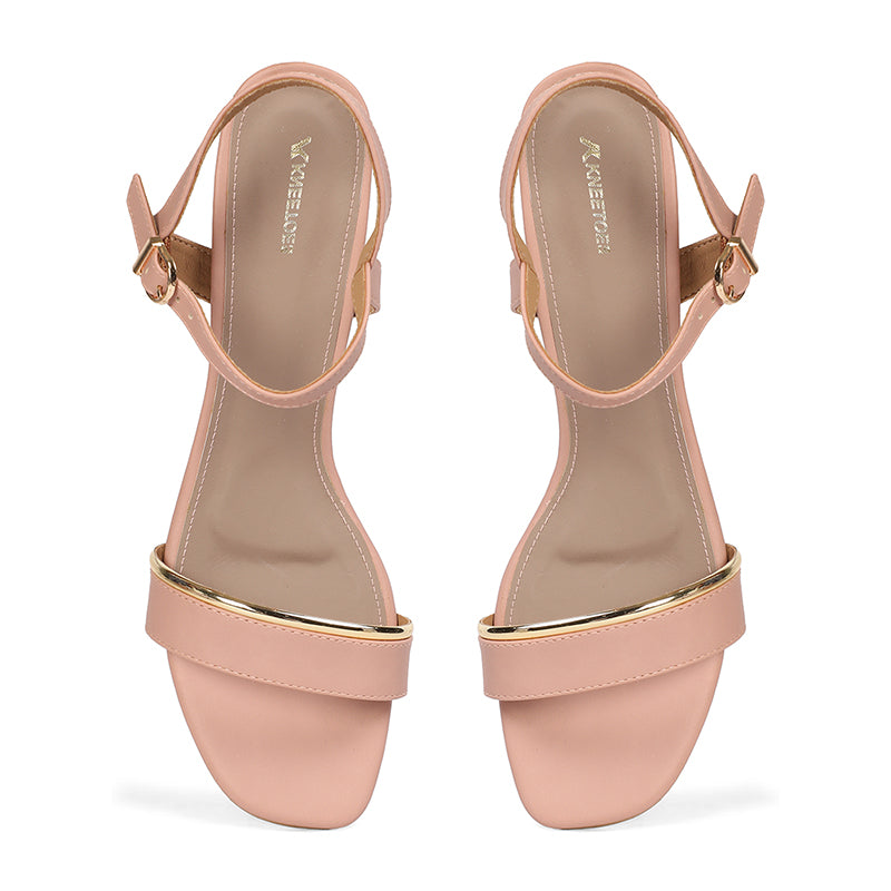 Mila - Pink Block Heels