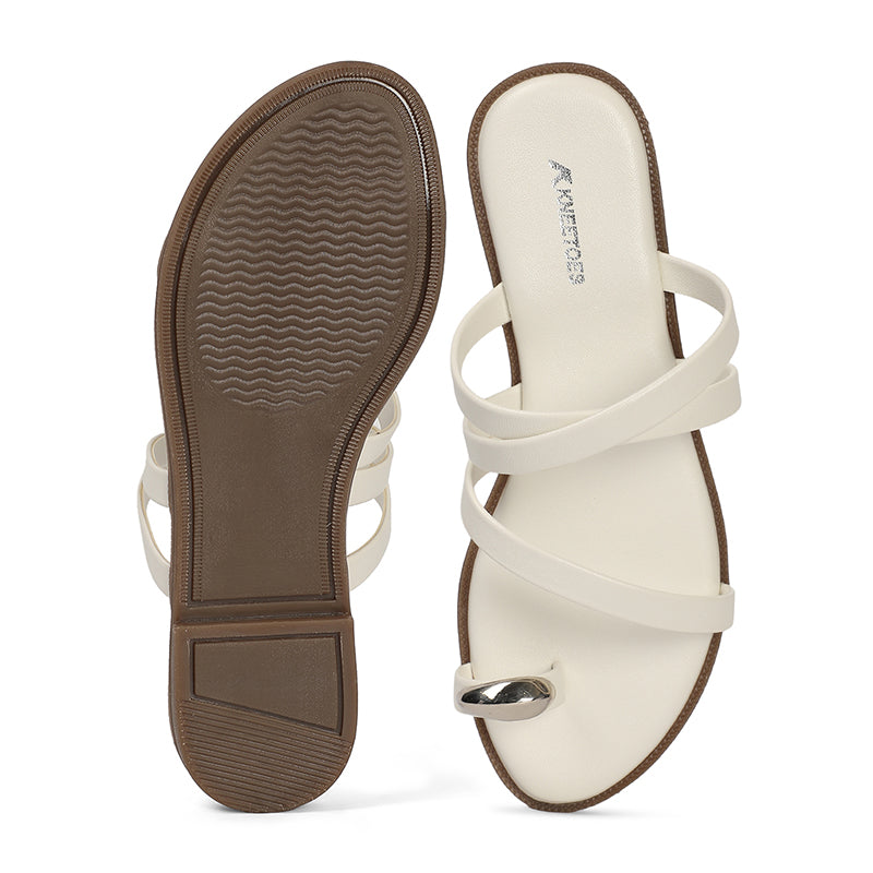 Nola - White Slip-Ons