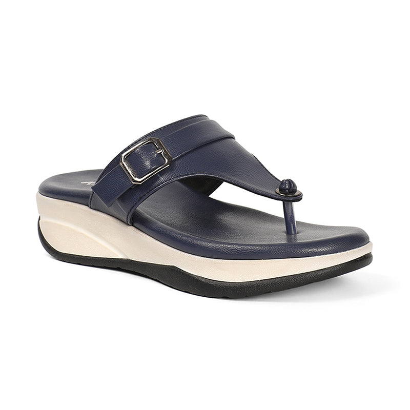 Briony - Blue Slip-Ons