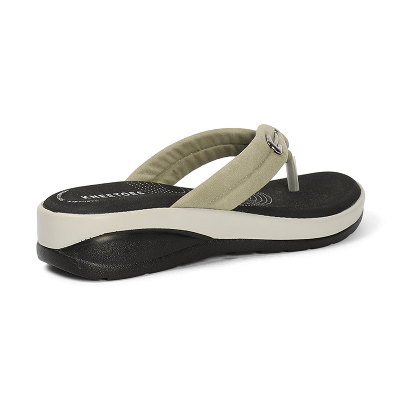 Sarya - Olive Thong Wedges