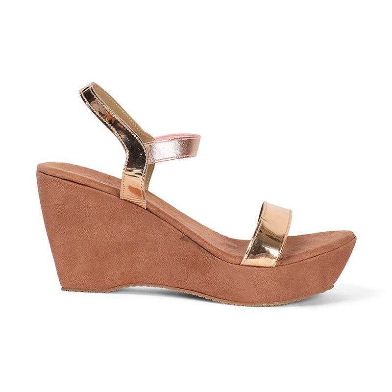 Aurora - Rose Gold Wedges