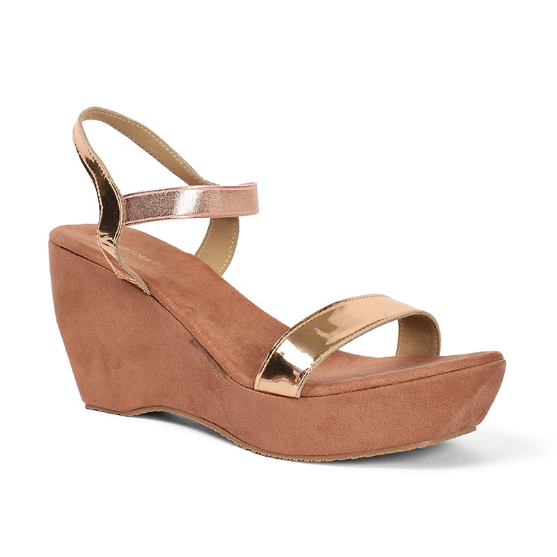 Aurora - Rose Gold Wedges