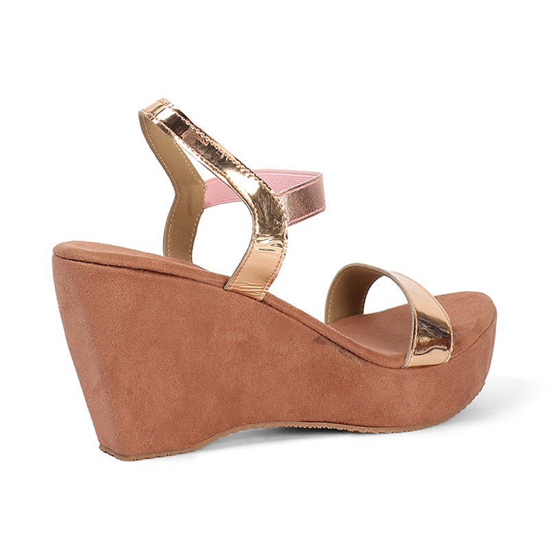 Aurora - Rose Gold Wedges