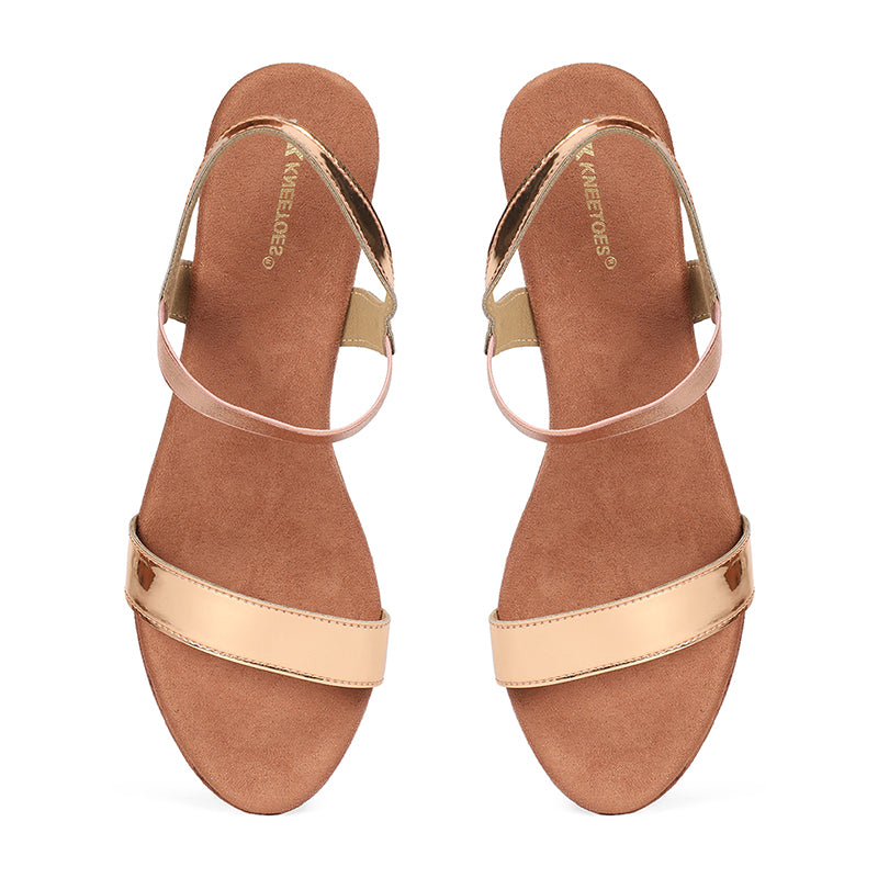Aurora - Rose Gold Wedges