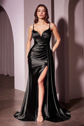 Ladivine KV1119 Dress Soft Satin Fit & Flare Gown