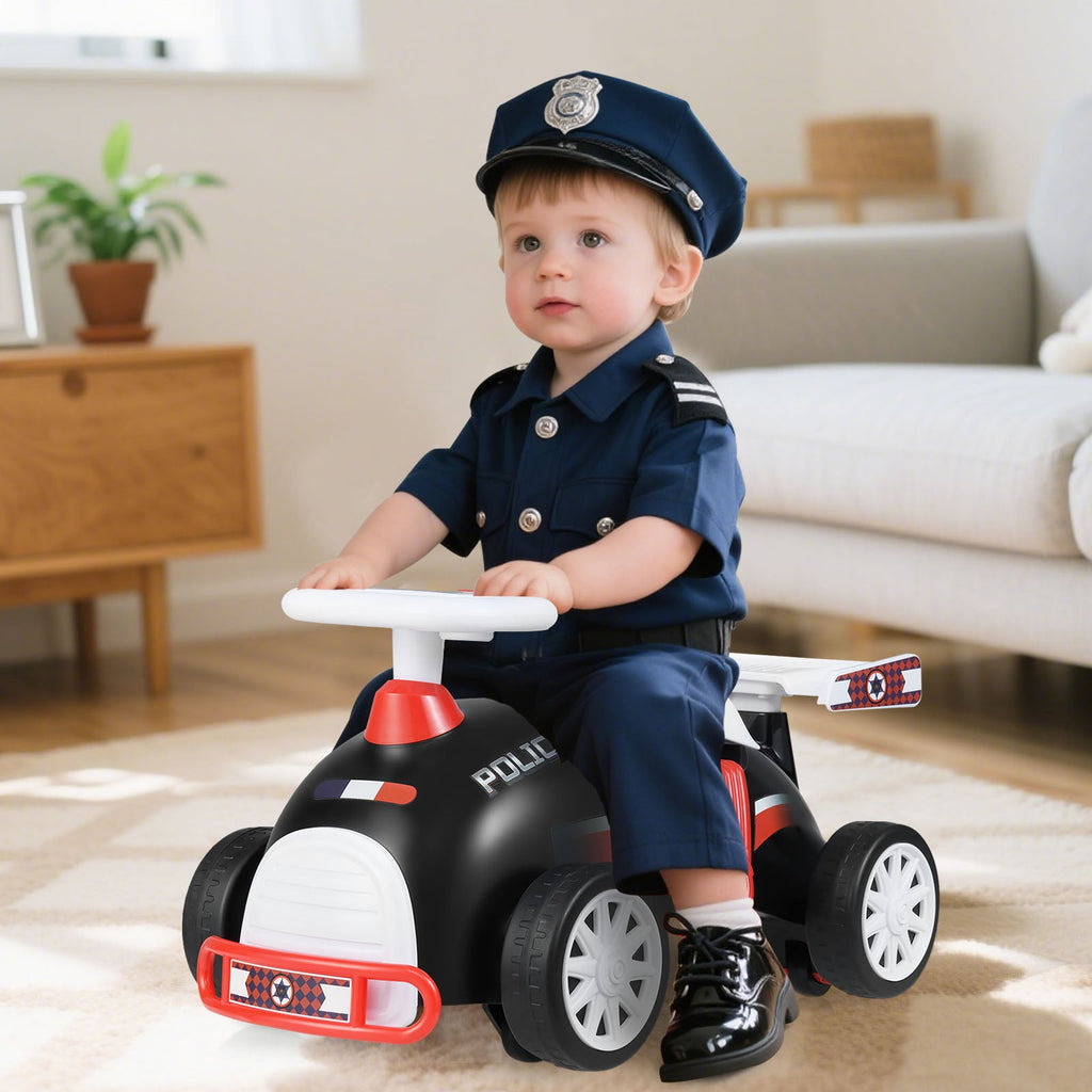 Kids Ride On Car Sliding Toy with Music and Under-Seat Storage