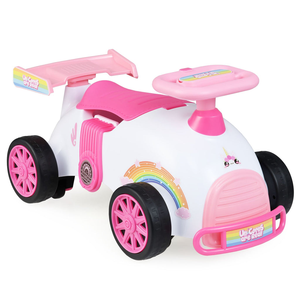 Kids Ride On Car Sliding Toy with Music and Under-Seat Storage