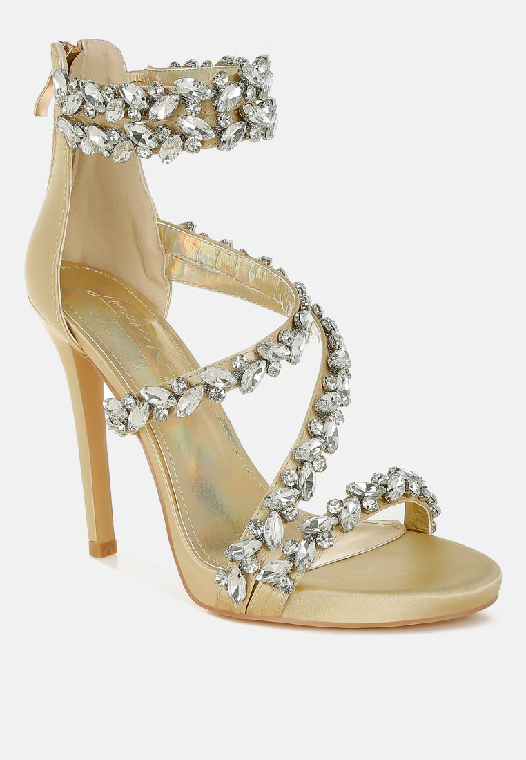 Korna Diamante Embellished Stiletto Heel Sandals
