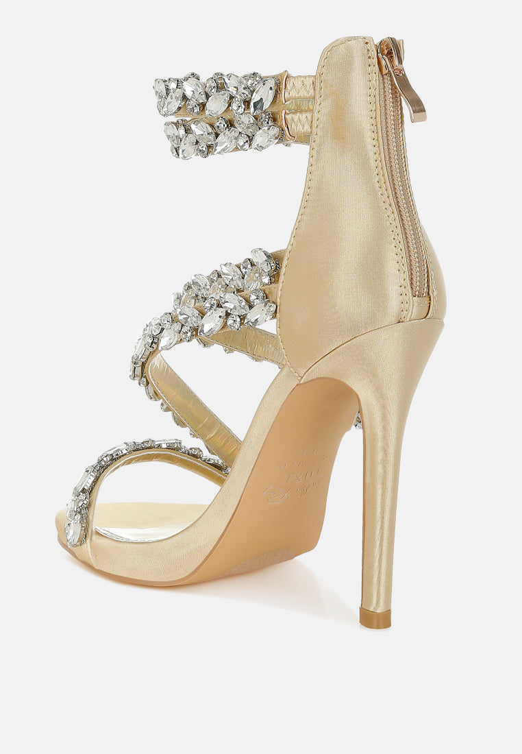 Korna Diamante Embellished Stiletto Heel Sandals