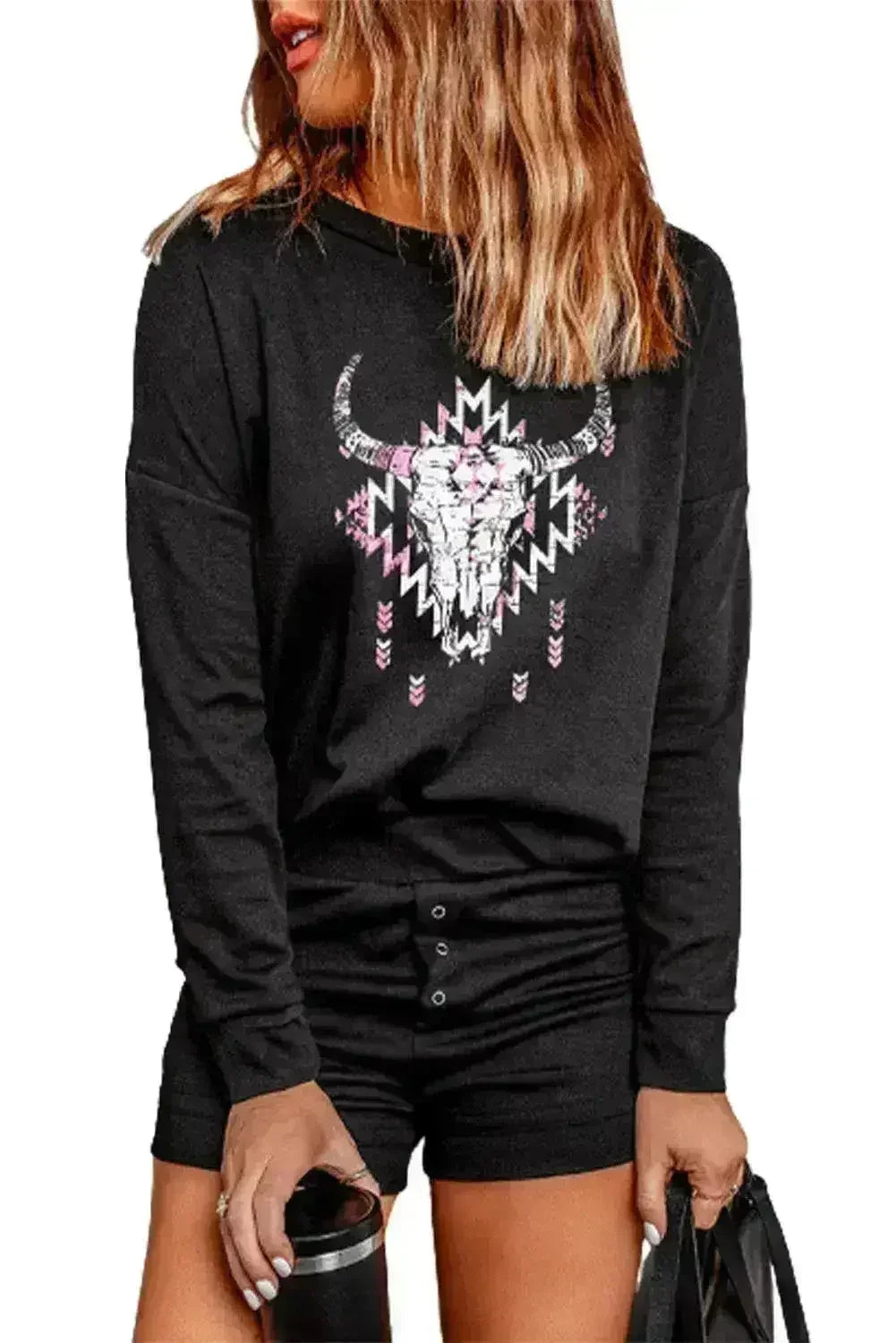 Western Steer Shorts Loungewear