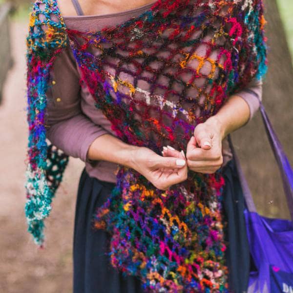 QuadraMesh Easy Crochet Shawl Kit