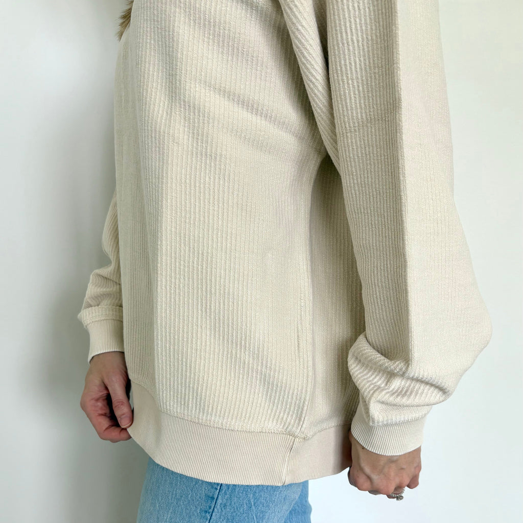 Moonbeam Oversized Corded Crew