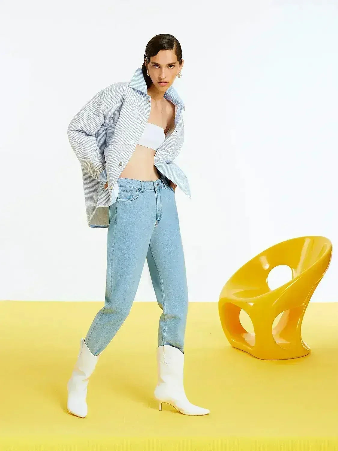 Quilted Oversized Shirt Jacket