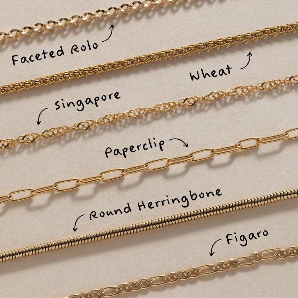 Round Herringbone Charm & Layering Necklace