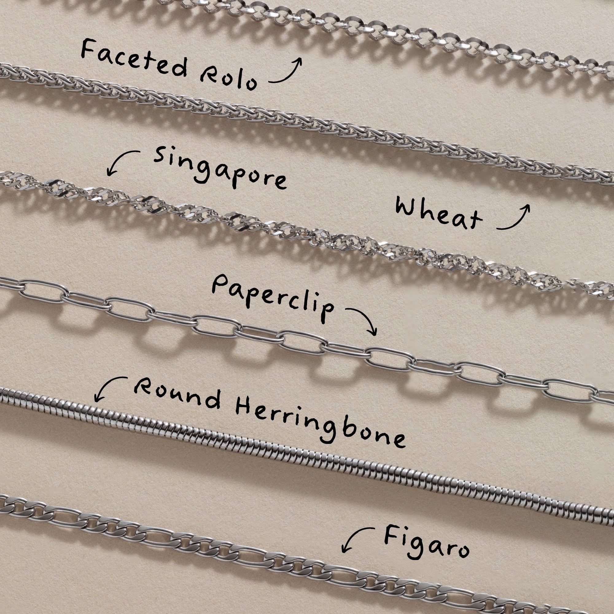 Wheat Chain Charm & Layering Necklace