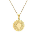 MAC095 Round Titanium Steel Unisex Style Necklace