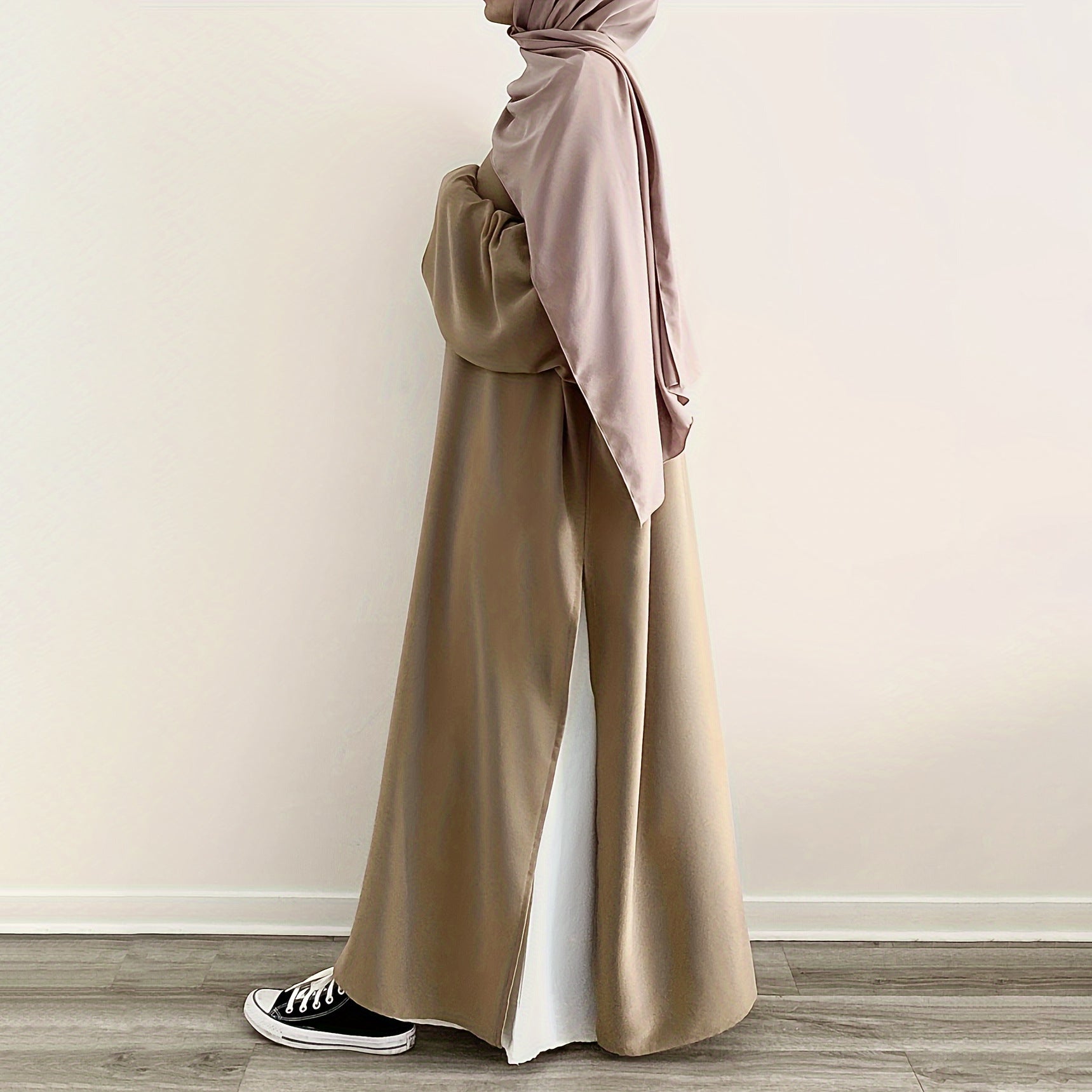 Casual Fashion Slit Abaya (MA063)