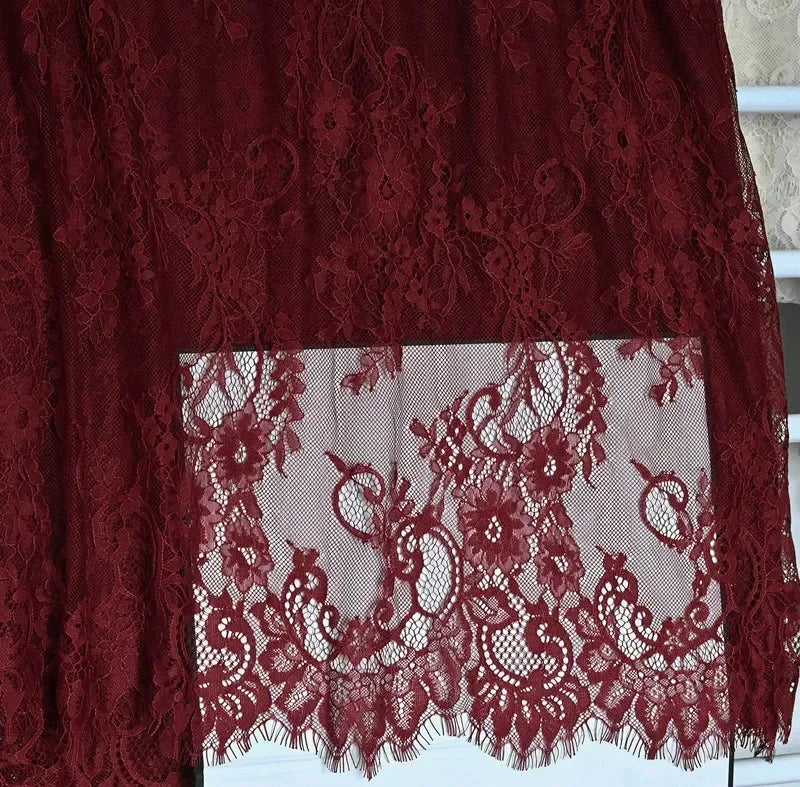 3Meters/lot Off White French Chantilly Lace Fabric , Eyelash Embroidery Lace Craft Bridal Veil Lace Accessory 150cm Width