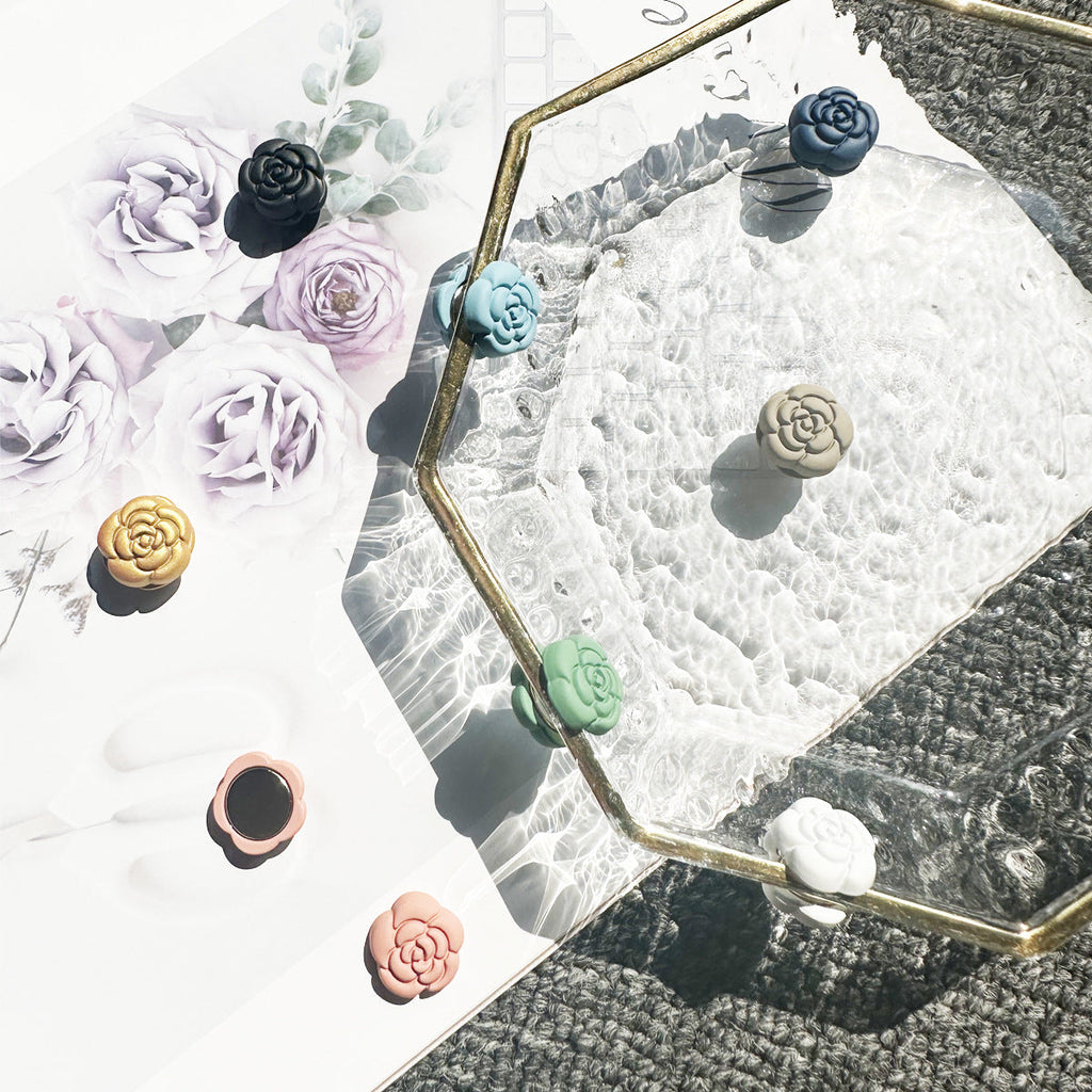 ‌ Secure Elegance Camellia Magnetic Hijab & Scarf Pin (MAC342)